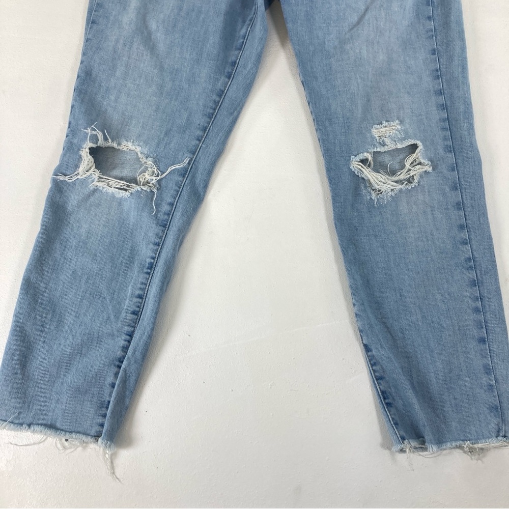 Frame Le Garcon Crop Boyfriend jeans Womens Size 28 Blue straight Distressed - Picture 5 of 16
